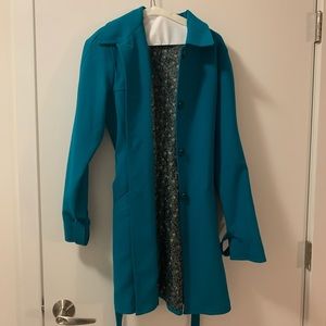 Nine West Teal Peacoat